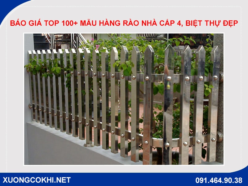 Báo giá top 100+ mẫu hàng rào nhà cấp 4, nhà phố, biệt thự đẹp