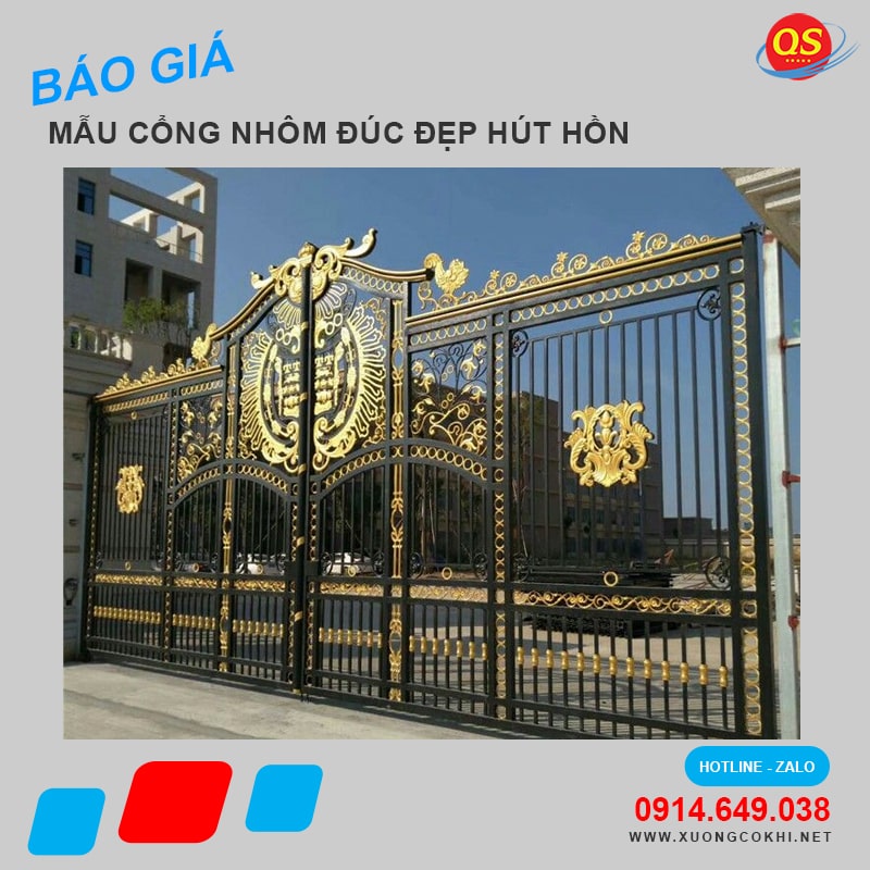 Cổng nhôm đúc có bền không? Giá bao nhiêu tiền?