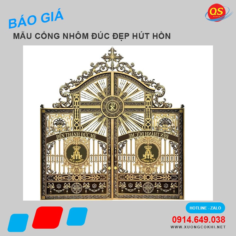 Cổng nhôm đúc có bền không? Giá bao nhiêu tiền?