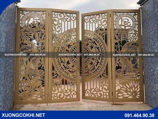 Báo giá làm cổng nhôm đúc trống đồng cập nhật 2025