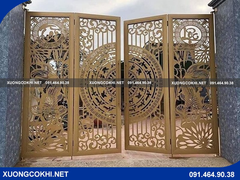 Báo giá làm cổng nhôm đúc trống đồng cập nhật 2025