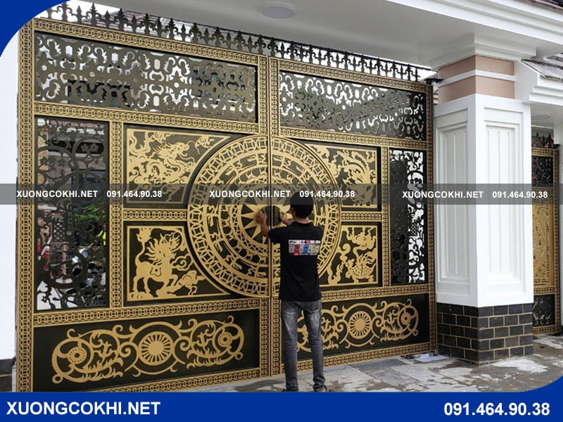 Báo giá làm cổng nhôm đúc trống đồng cập nhật 2025