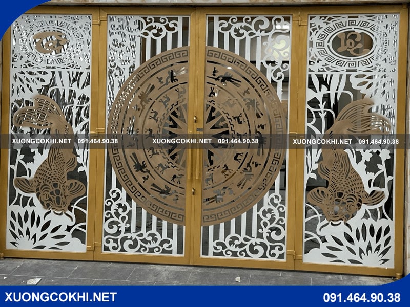 Báo giá làm cổng nhôm đúc trống đồng cập nhật 2025