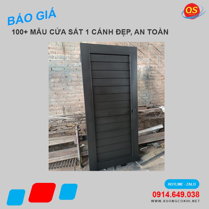 Mẫu cửa sắt 1 cánh đẹp năm 2025 giá bao nhiêu tiền 1m2?
