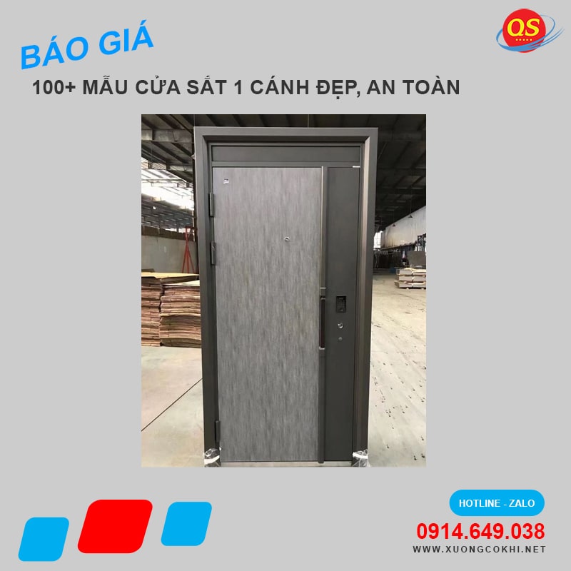 Mẫu cửa sắt 1 cánh đẹp năm 2025 giá bao nhiêu tiền 1m2?
