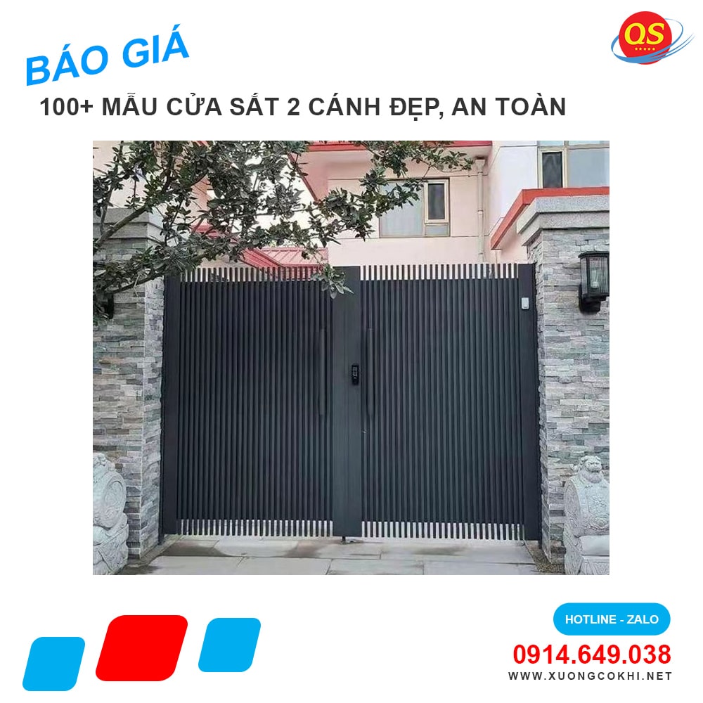 Tổng hợp và báo giá mẫu cửa sắt 2 cánh đẹp
