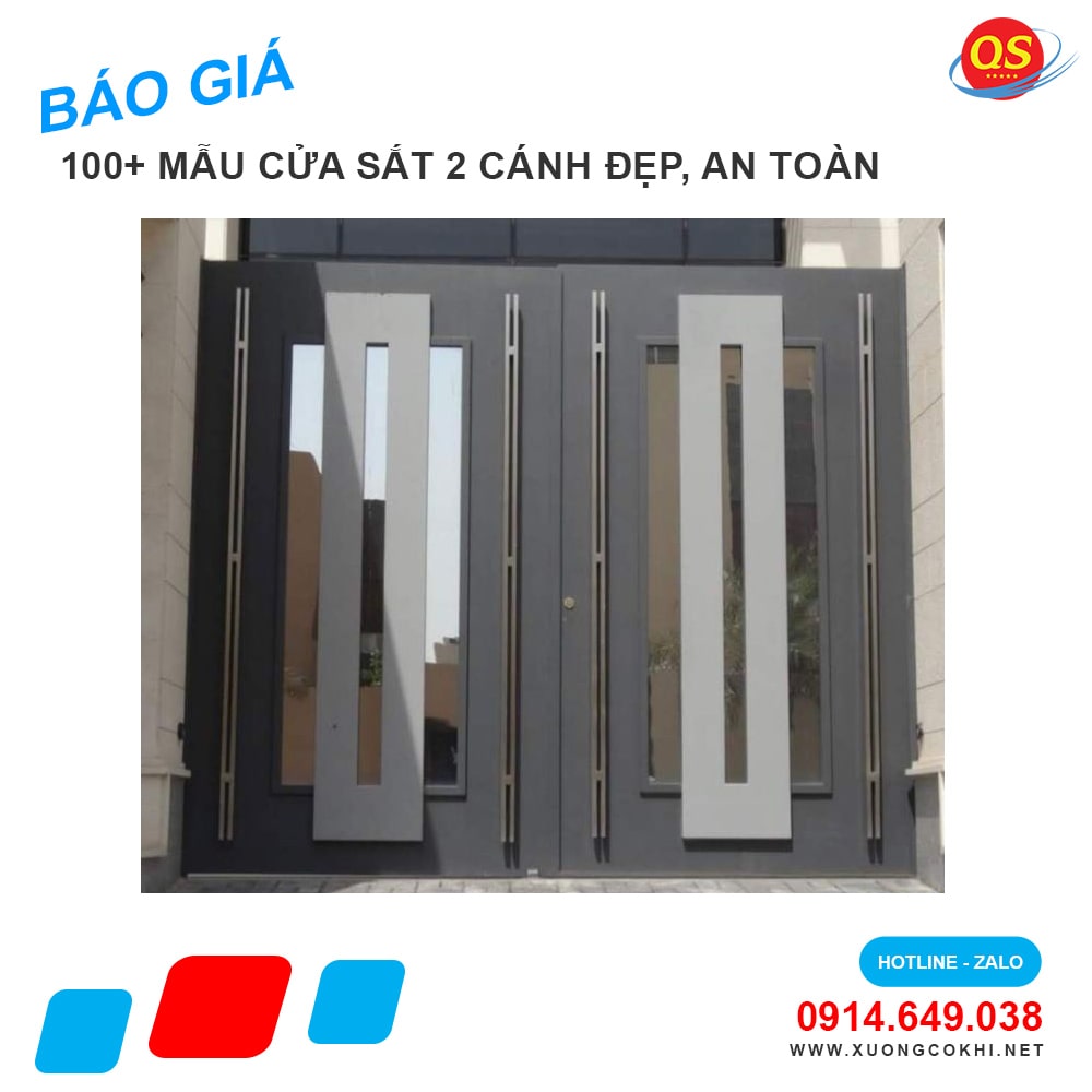 Tổng hợp và báo giá mẫu cửa sắt 2 cánh đẹp