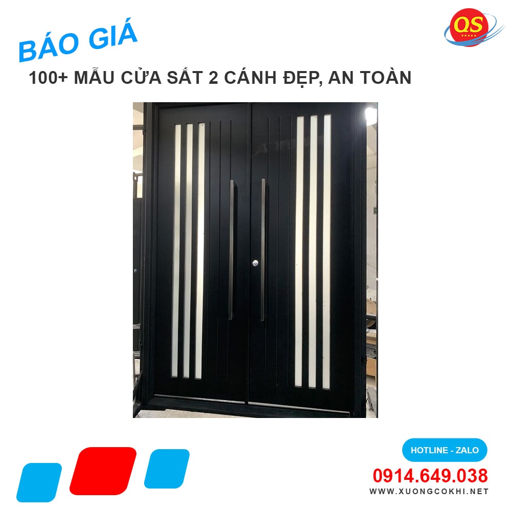 Tổng hợp và báo giá mẫu cửa sắt 2 cánh đẹp