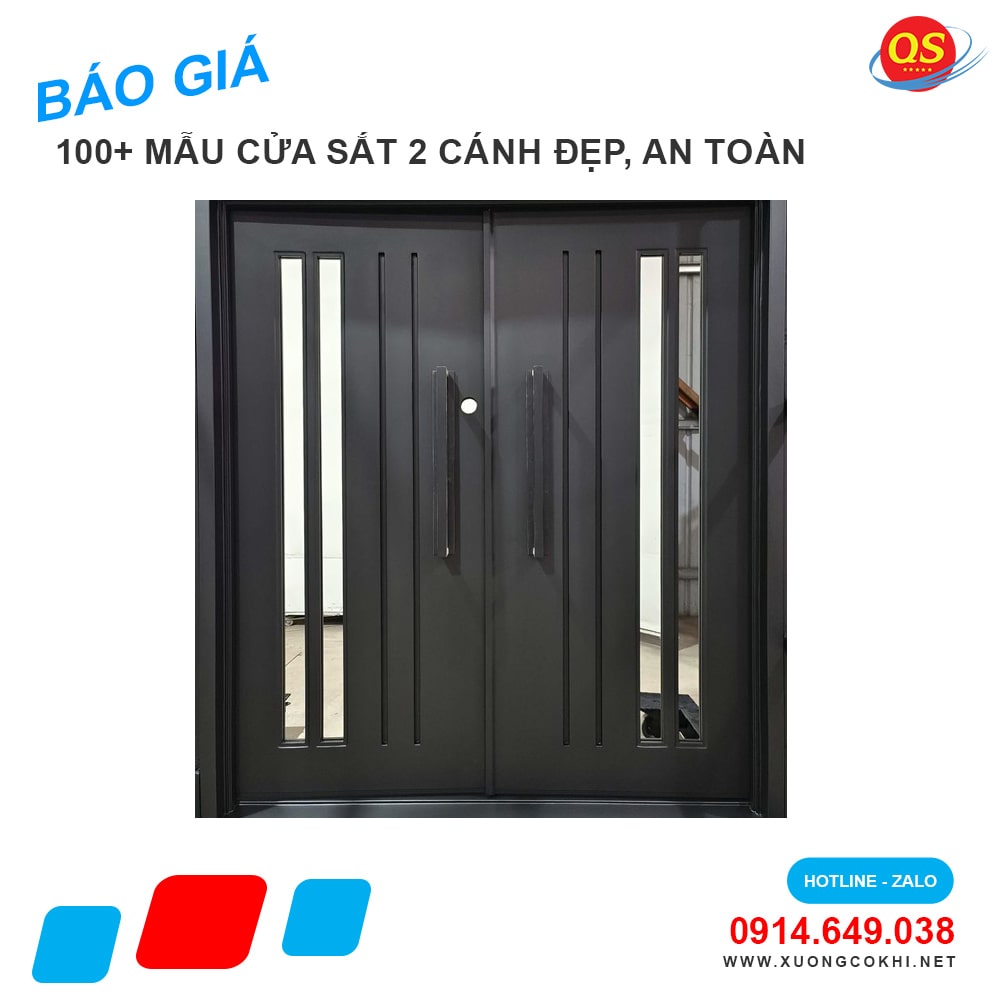 Tổng hợp và báo giá mẫu cửa sắt 2 cánh đẹp