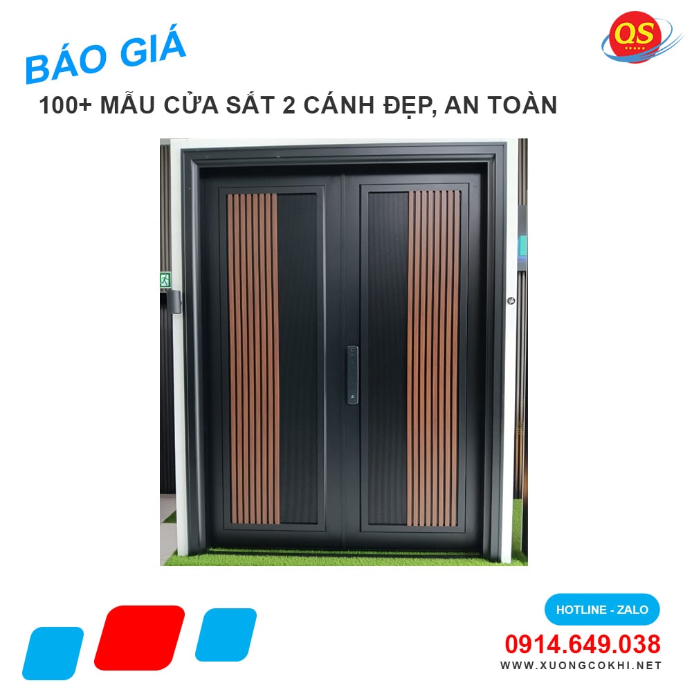 Tổng hợp và báo giá mẫu cửa sắt 2 cánh đẹp
