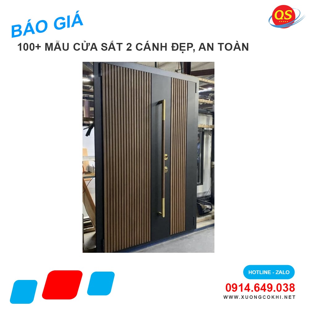 Tổng hợp và báo giá mẫu cửa sắt 2 cánh đẹp