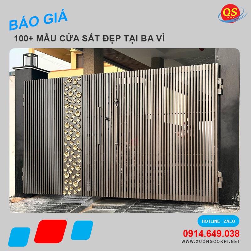 Báo giá làm cửa sắt tại Ba Vì giá rẻ, chất lượng cao