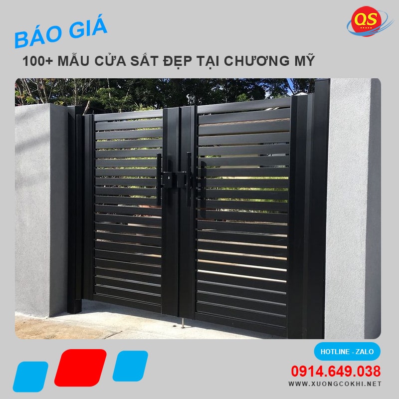 Báo giá làm cửa sắt tại Chương Mỹ giá rẻ, độ bền cao