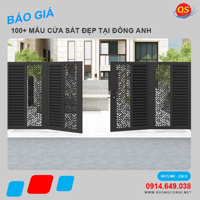 Báo giá làm cửa sắt tại Đông Anh độ bền cao, giá tốt