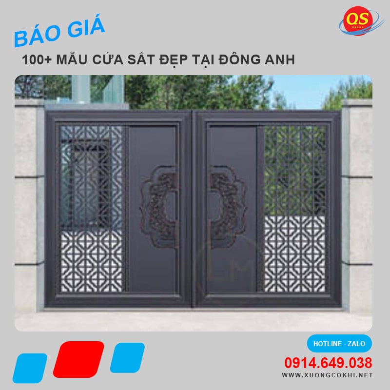 Báo giá làm cửa sắt tại Đông Anh độ bền cao, giá tốt