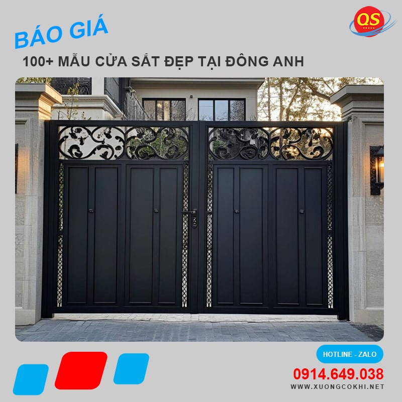 Báo giá làm cửa sắt tại Đông Anh độ bền cao, giá tốt