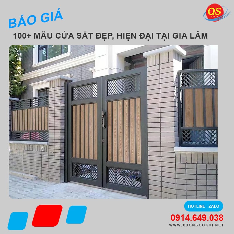 Báo giá làm cửa sắt tại huyện Gia Lâm độ bền cao, giá tốt