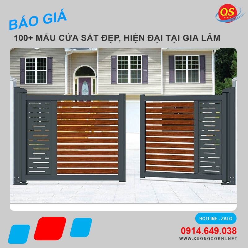 Báo giá làm cửa sắt tại huyện Gia Lâm độ bền cao, giá tốt