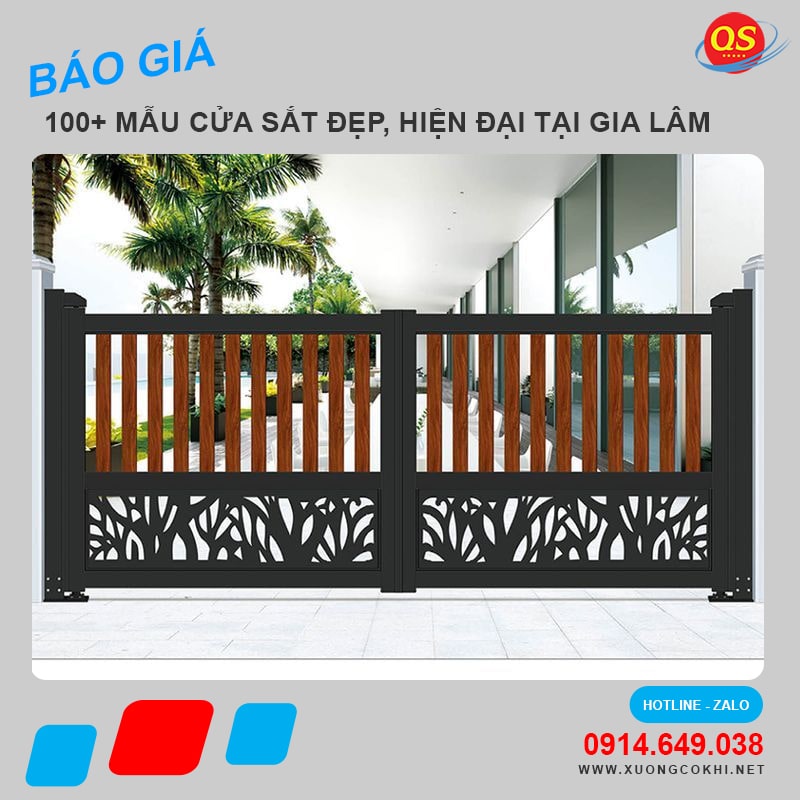 Báo giá làm cửa sắt tại huyện Gia Lâm độ bền cao, giá tốt