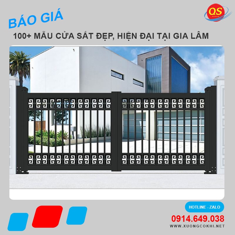 Báo giá làm cửa sắt tại huyện Gia Lâm độ bền cao, giá tốt
