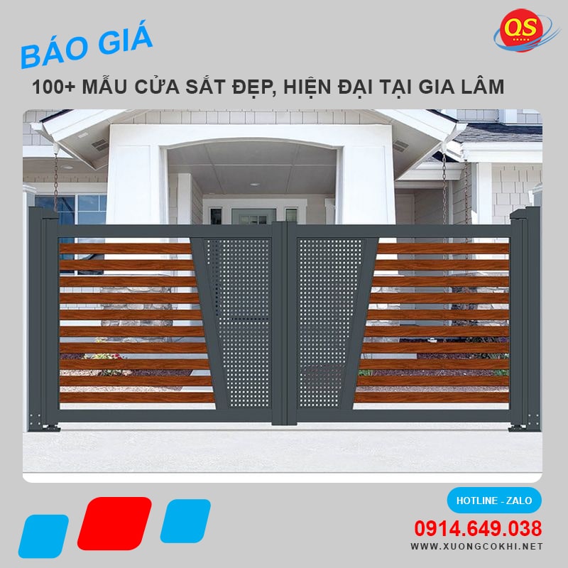 Báo giá làm cửa sắt tại huyện Gia Lâm độ bền cao, giá tốt