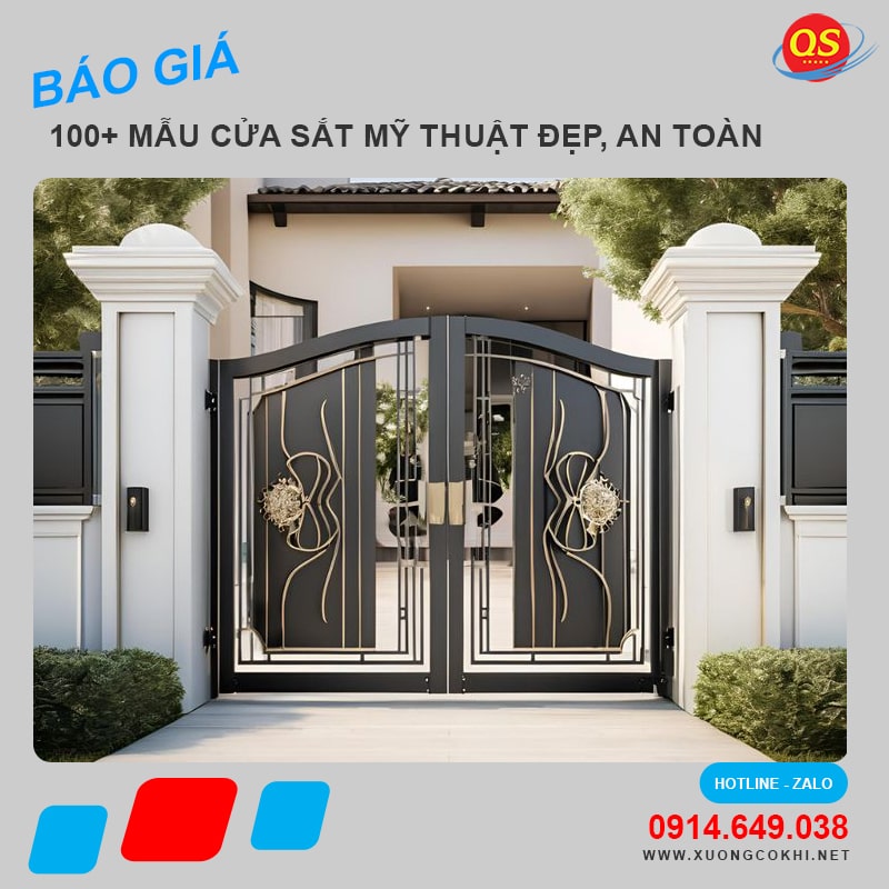 Báo giá cửa sắt mỹ thuật đẹp tại Hà Nội bao nhiêu tiền 1m2?