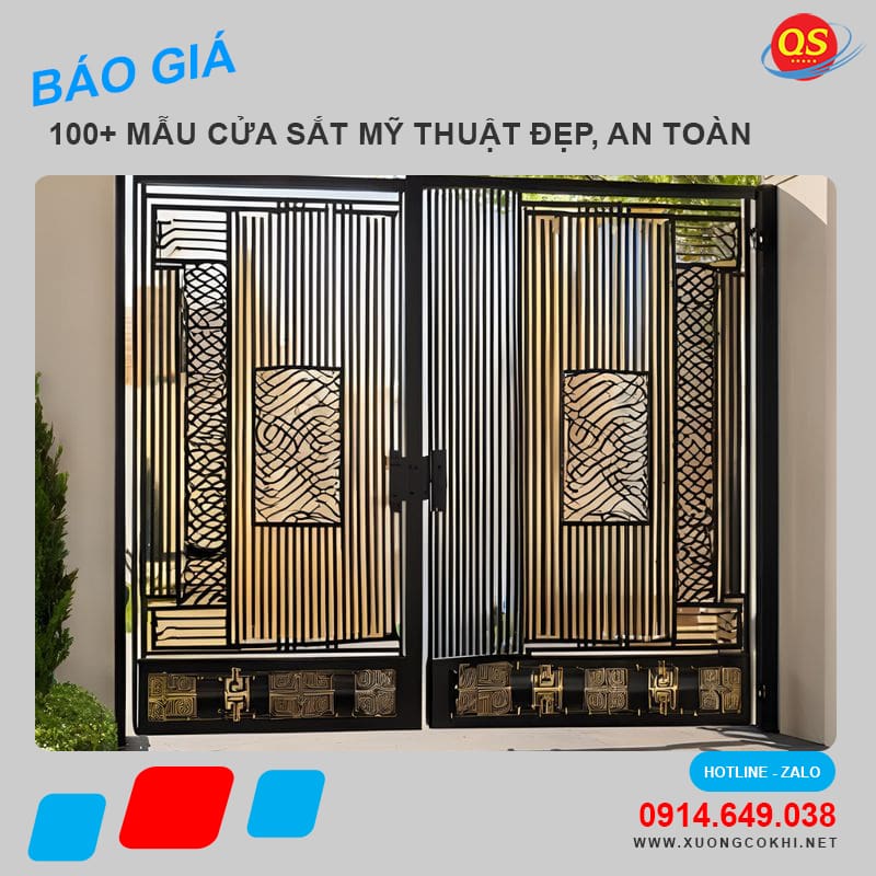 Báo giá cửa sắt mỹ thuật đẹp tại Hà Nội bao nhiêu tiền 1m2?