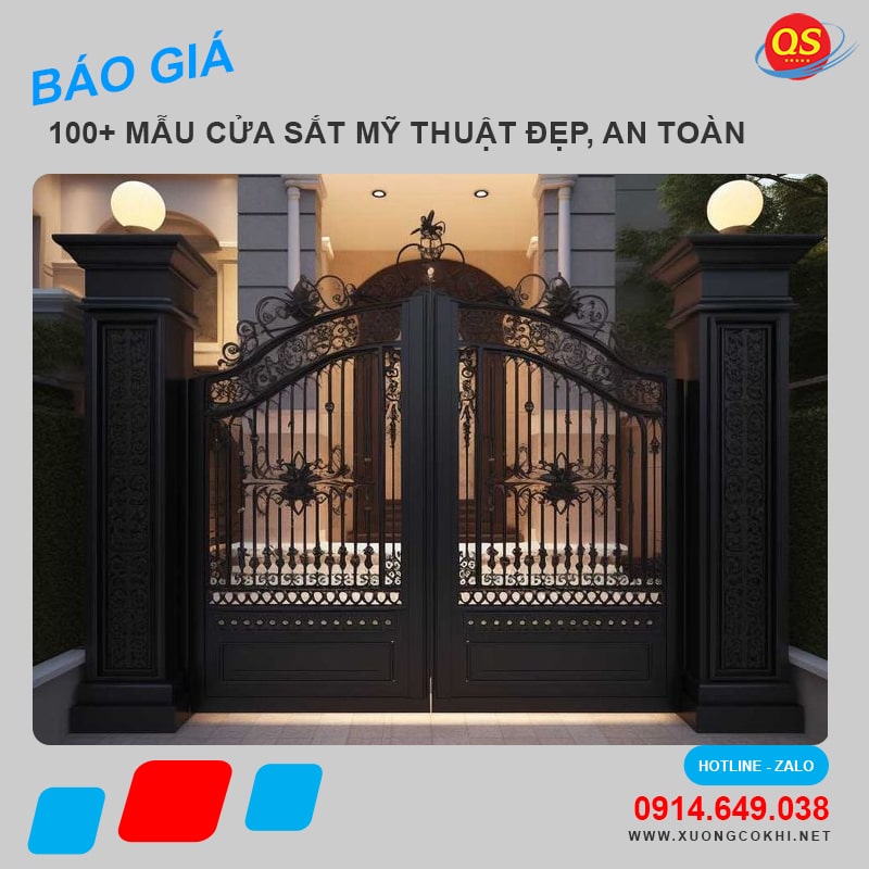 Báo giá cửa sắt mỹ thuật đẹp tại Hà Nội bao nhiêu tiền 1m2?