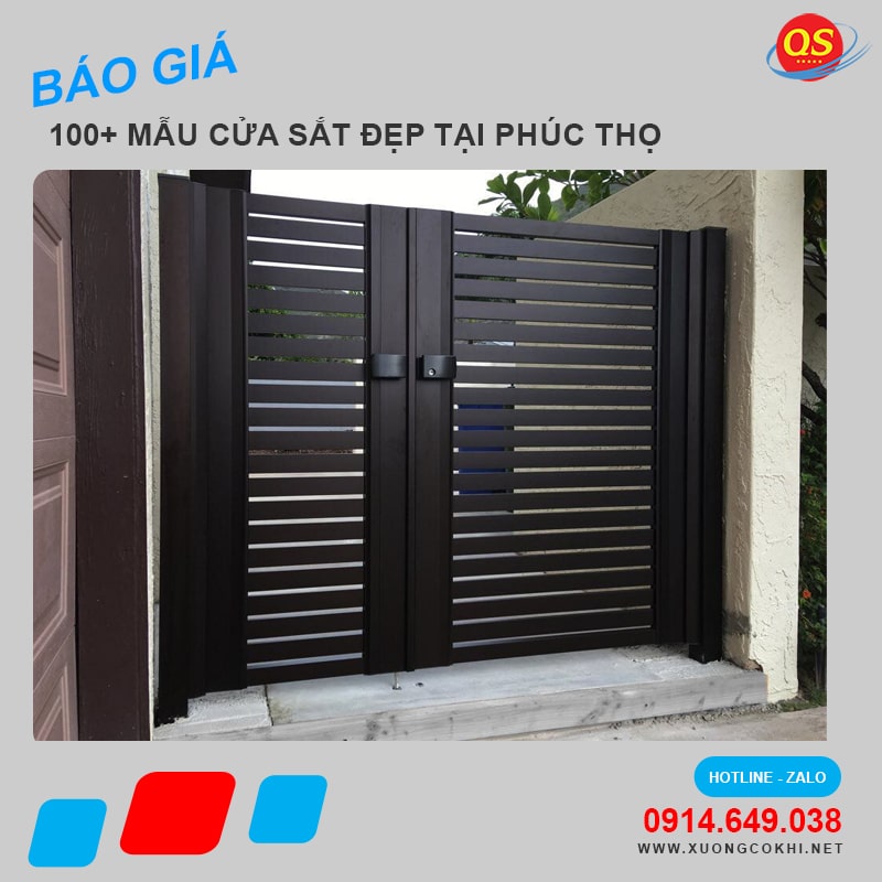 Báo giá làm cửa sắt tại Phúc Thọ giá rẻ, độ bền cao