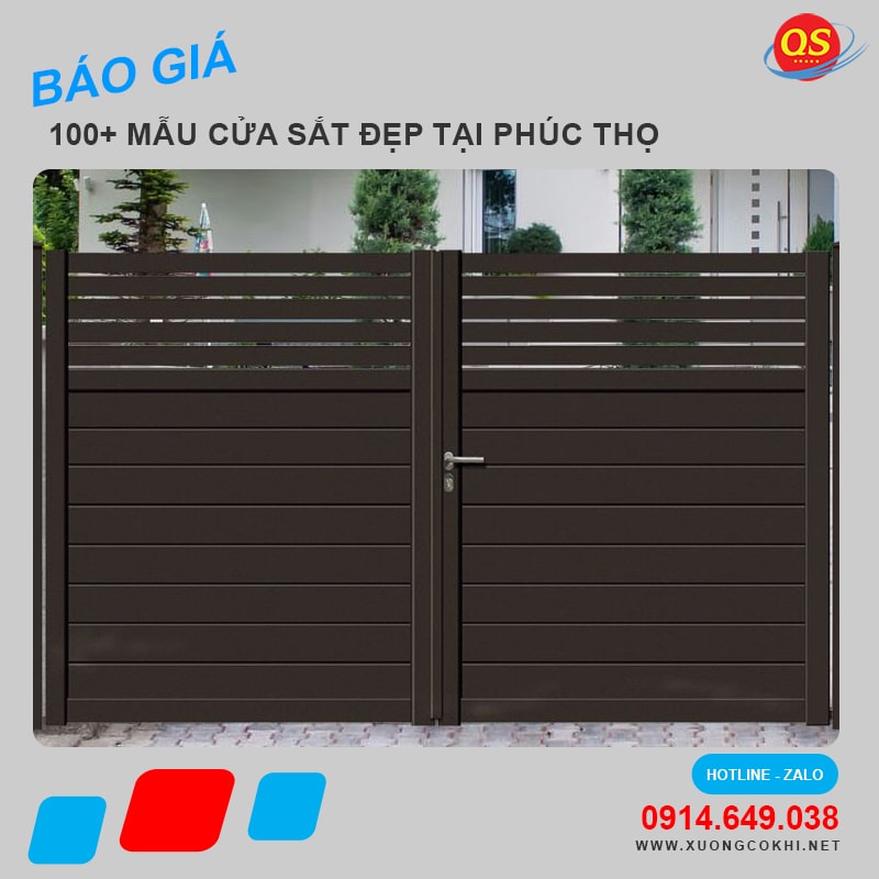 Báo giá làm cửa sắt tại Phúc Thọ giá rẻ, độ bền cao