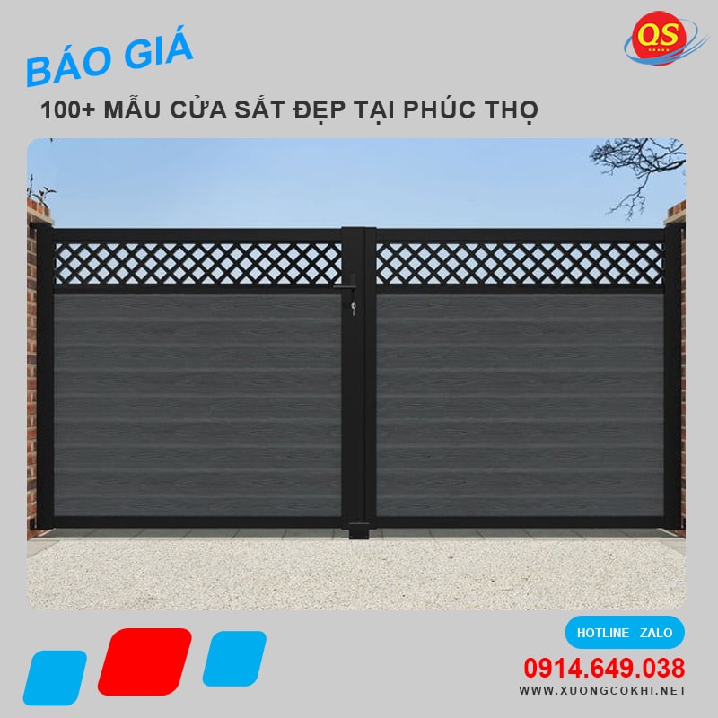 Báo giá làm cửa sắt tại Phúc Thọ giá rẻ, độ bền cao