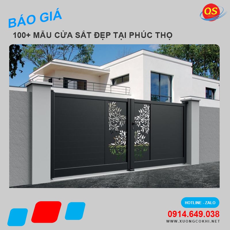 Báo giá làm cửa sắt tại Phúc Thọ giá rẻ, độ bền cao