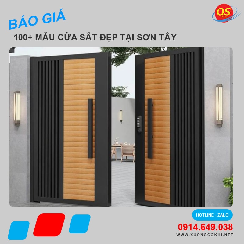 Báo giá làm cửa sắt tại Sơn Tây giá rẻ, uy tín, chất lượng