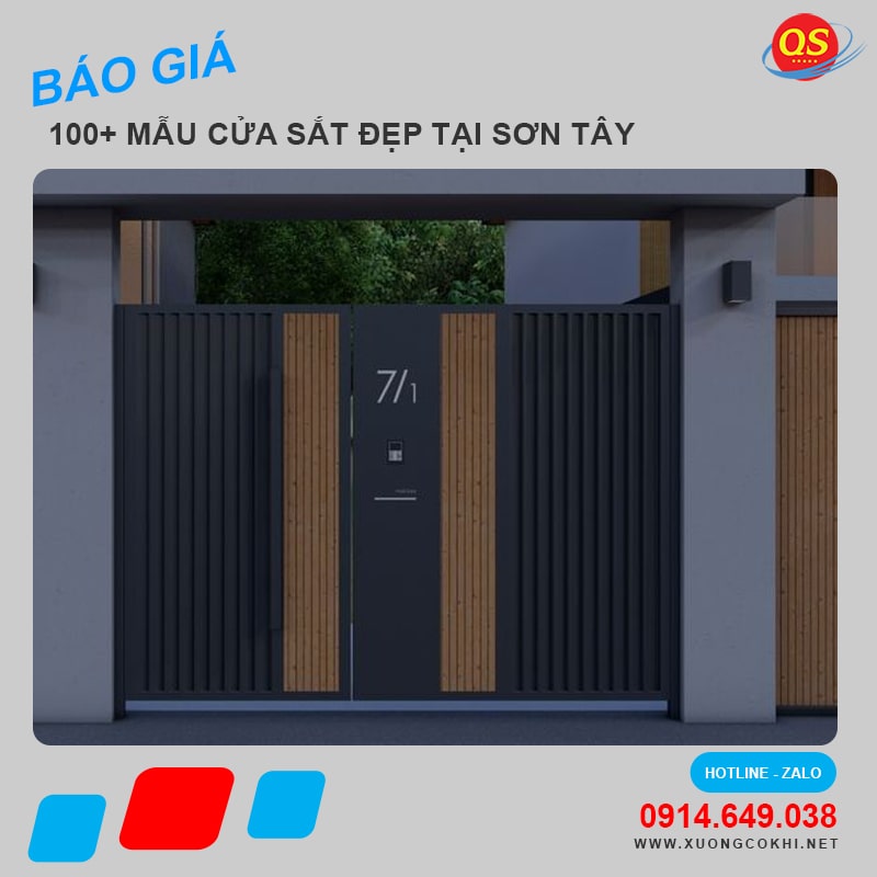 Báo giá làm cửa sắt tại Sơn Tây giá rẻ, uy tín, chất lượng