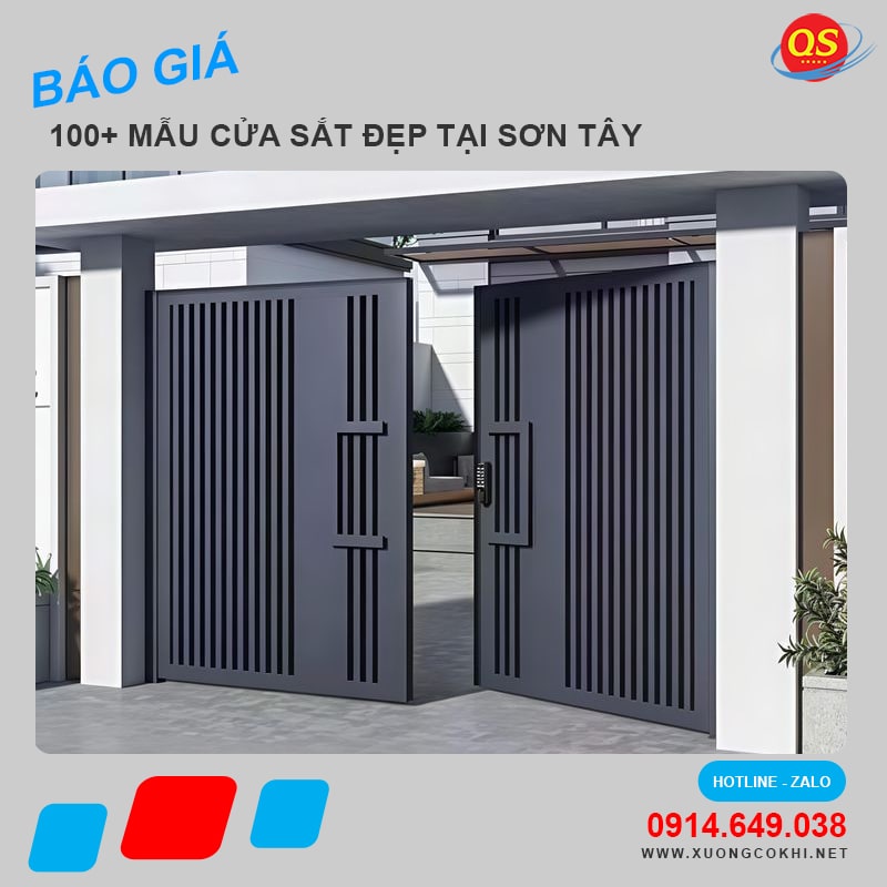 Báo giá làm cửa sắt tại Sơn Tây giá rẻ, uy tín, chất lượng