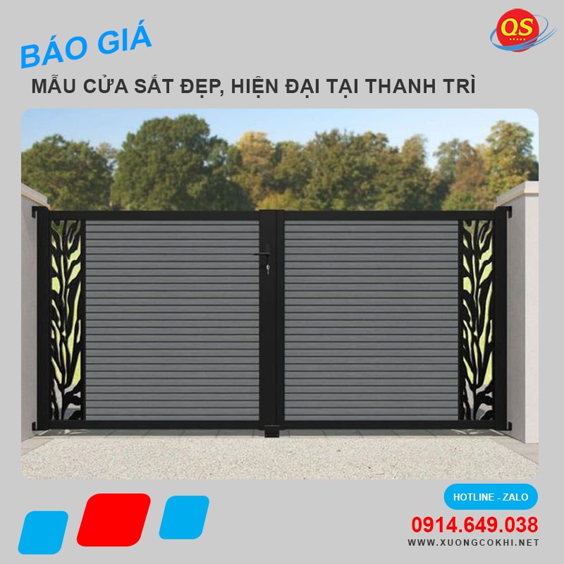 Báo giá làm cửa sắt tại Thanh Trì hiện đại, độ bền cao, giá tốt