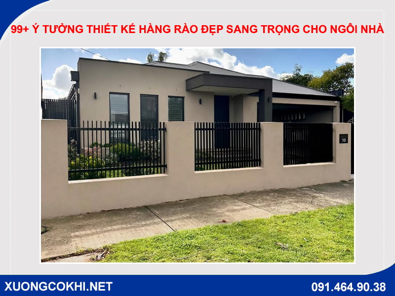99+ ý tưởng thiết kế hàng rào đẹp sang trọng cho ngôi nhà