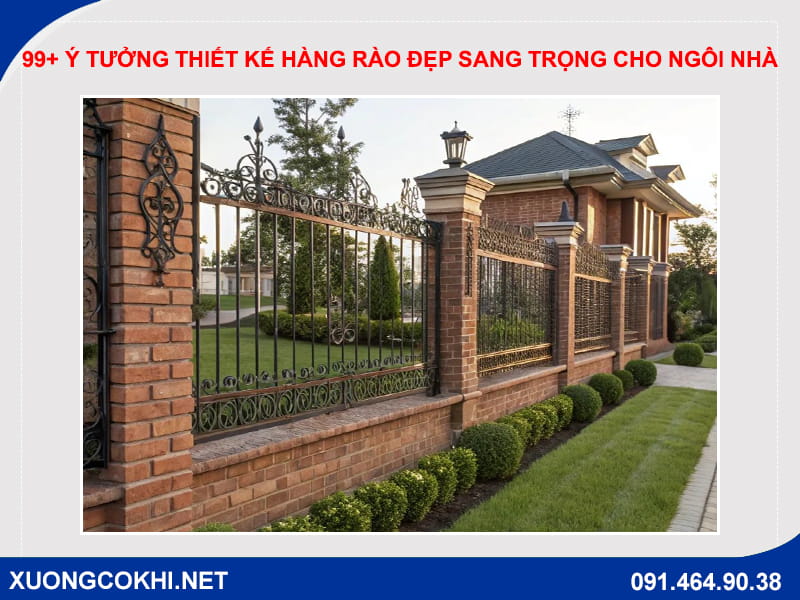 99+ ý tưởng thiết kế hàng rào đẹp sang trọng cho ngôi nhà