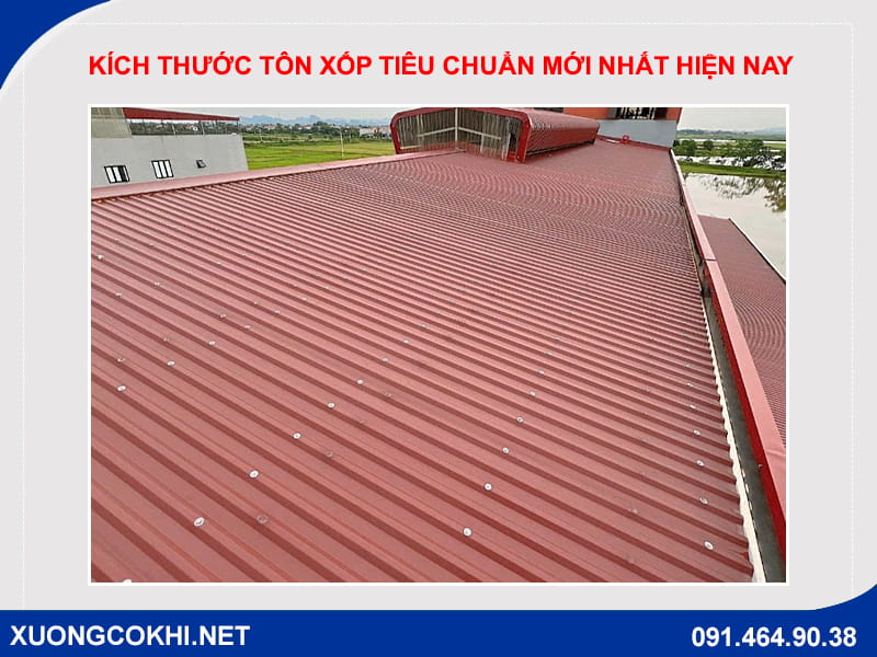 Kích thước tôn xốp tiêu chuẩn mới nhất hiện nay