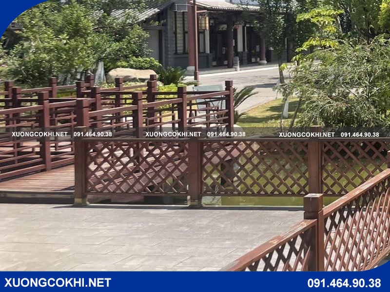 Báo giá 55+ mẫu lan can sơn giả gỗ đẹp, hiện đại nhất