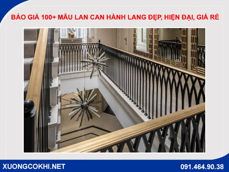 Báo giá 100+ mẫu lan can hành lang đẹp, hiện đại, giá rẻ 2026 Báo giá 100+ mẫu lan can hành lang đẹp, hiện đại, giá rẻ 2026