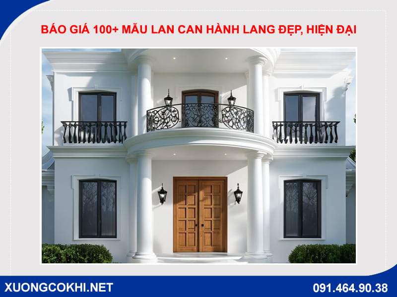 Báo giá 100+ mẫu lan can hành lang đẹp, hiện đại, giá rẻ 2026 Báo giá 100+ mẫu lan can hành lang đẹp, hiện đại, giá rẻ 2026