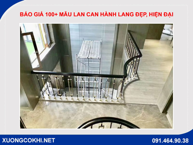 Báo giá 100+ mẫu lan can hành lang đẹp, hiện đại, giá rẻ 2026 Báo giá 100+ mẫu lan can hành lang đẹp, hiện đại, giá rẻ 2026