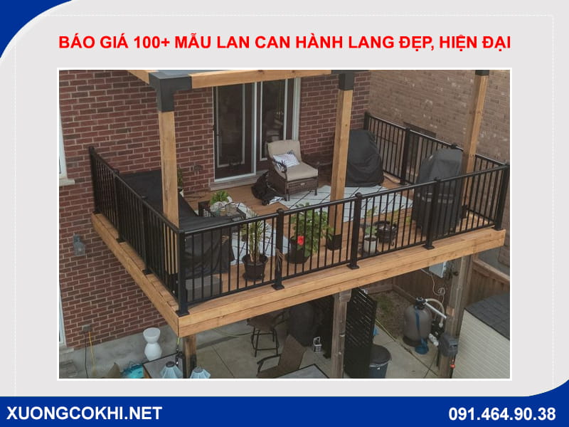 Báo giá 100+ mẫu lan can hành lang đẹp, hiện đại, giá rẻ 2026 Báo giá 100+ mẫu lan can hành lang đẹp, hiện đại, giá rẻ 2026