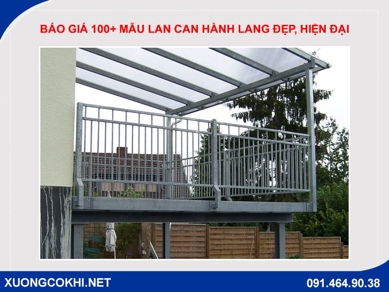 Báo giá 100+ mẫu lan can hành lang đẹp, hiện đại, giá rẻ 2026 Báo giá 100+ mẫu lan can hành lang đẹp, hiện đại, giá rẻ 2026
