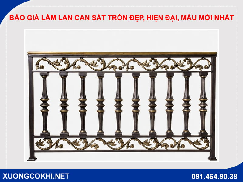Báo giá làm lan can sắt tròn đẹp, hiện đại, mẫu mới nhất Báo giá làm lan can sắt tròn đẹp, hiện đại, mẫu mới nhất