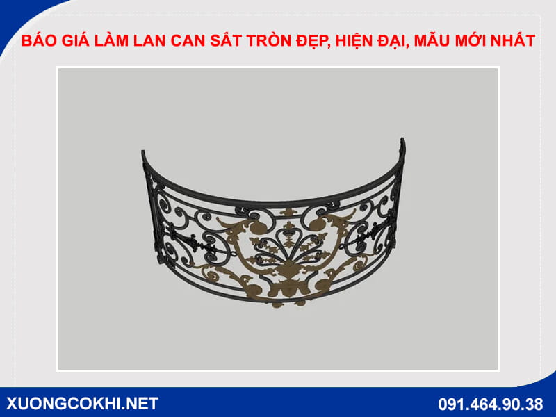 Báo giá làm lan can sắt tròn đẹp, hiện đại, mẫu mới nhất Báo giá làm lan can sắt tròn đẹp, hiện đại, mẫu mới nhất