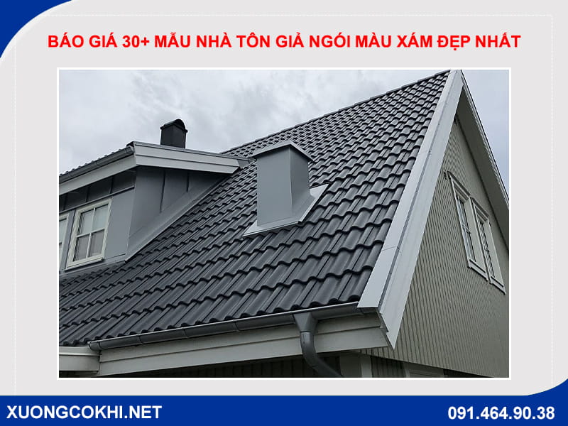 Báo giá 30+ mẫu nhà tôn giả ngói màu xám đẹp nhất 2026 Báo giá 30+ mẫu nhà tôn giả ngói màu xám đẹp nhất 2026
