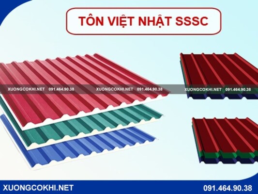 Tôn Việt Nhật giá từ 40.000VNĐ/m, độ bền cao