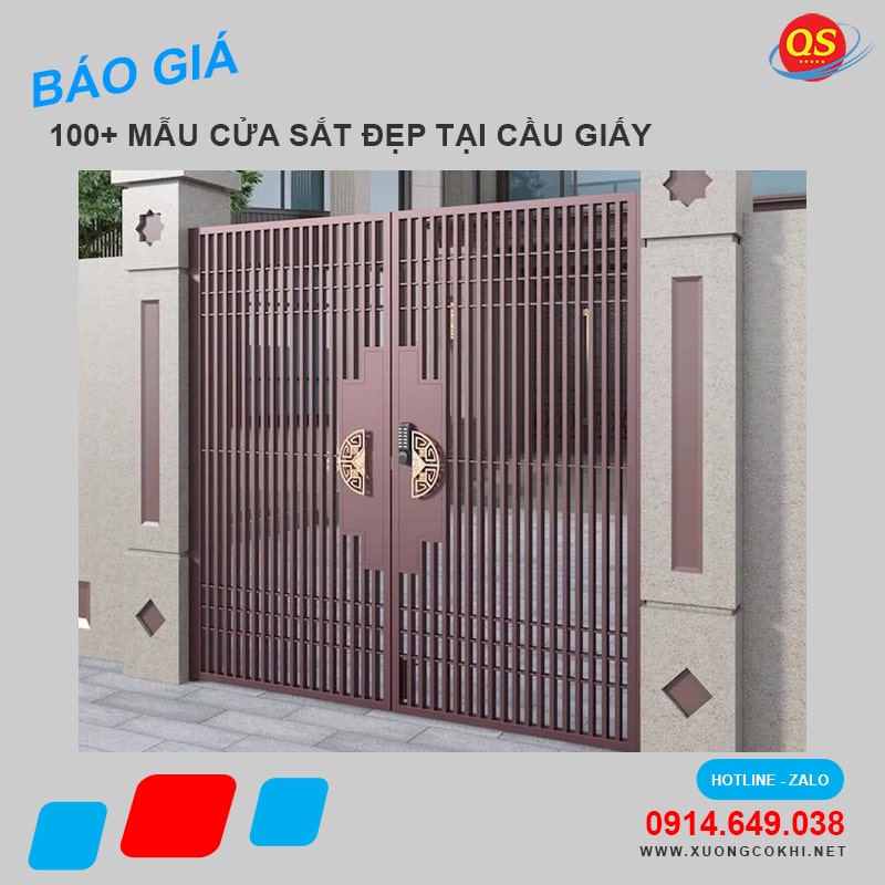 Báo giá làm cửa sắt tại Cầu Giấy – Hà Nội mới nhất
